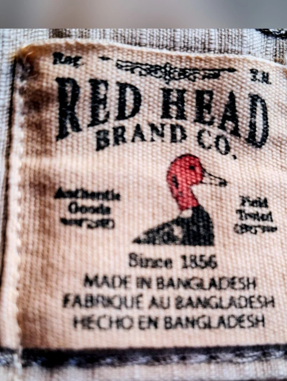 Red Head Mens Khaki Cargo Shorts, Gently Used Sz 36